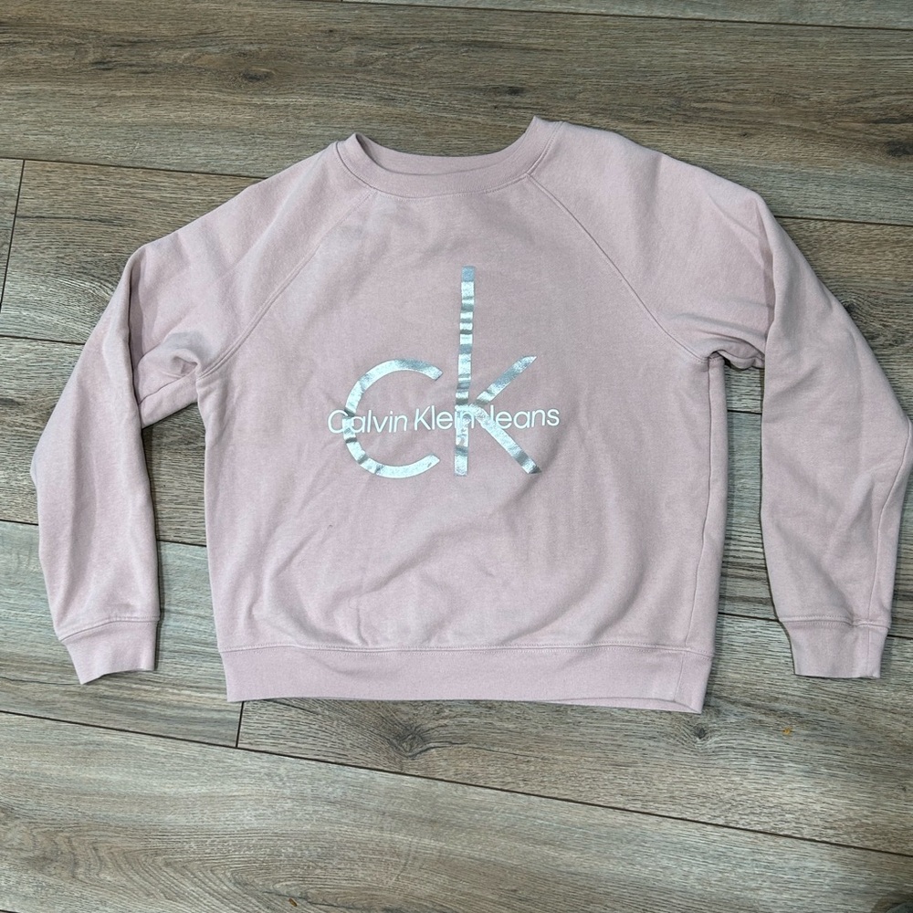 Calvin Klein Jeans Mauve Crew Neck Sweater